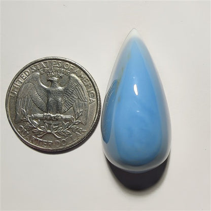 Blue Opal gemstone cabochon - natural crystal healing stone for jewelry making by Gemivra