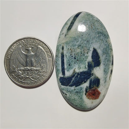 Hornblende Stone gemstone cabochon - natural crystal healing stone for jewelry making by Gemivra