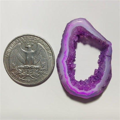 Dyed Soler Quartz Druzy gemstone cabochon - natural crystal healing stone for jewelry making by Gemivra