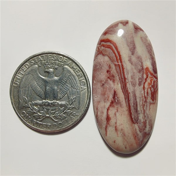 Rosita Jasper gemstone cabochon - natural crystal healing stone for jewelry making by Gemivra