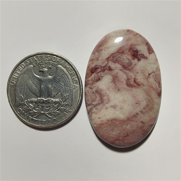 Rosita Jasper gemstone cabochon - natural crystal healing stone for jewelry making by Gemivra