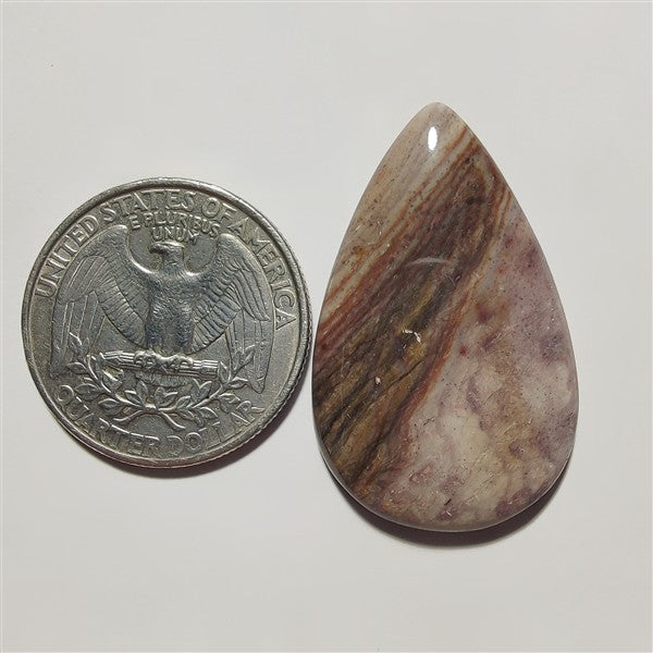 Rosita Jasper gemstone cabochon - natural crystal healing stone for jewelry making by Gemivra