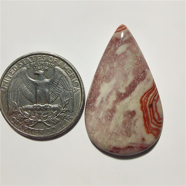 Rosita Jasper gemstone cabochon - natural crystal healing stone for jewelry making by Gemivra