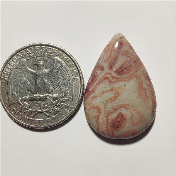 Rosita Jasper gemstone cabochon - natural crystal healing stone for jewelry making by Gemivra
