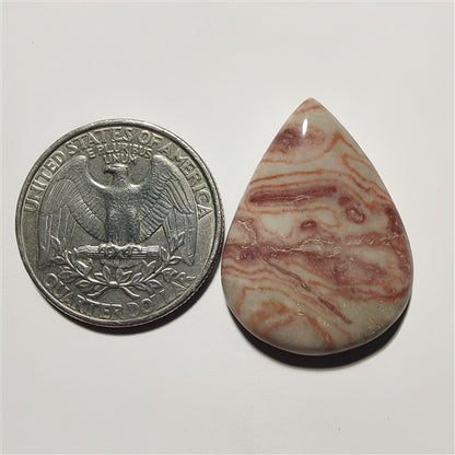 Rosita Jasper gemstone cabochon - natural crystal healing stone for jewelry making by Gemivra