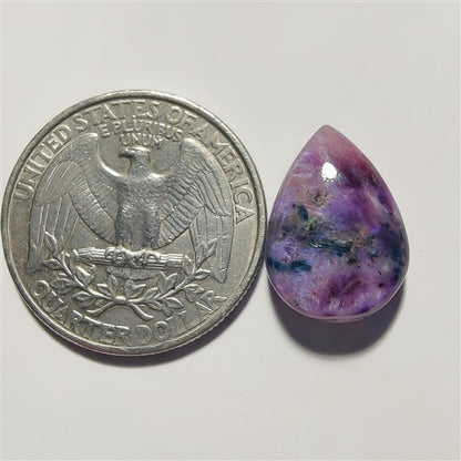 Charoite gemstone cabochon - natural crystal healing stone for jewelry making by Gemivra
