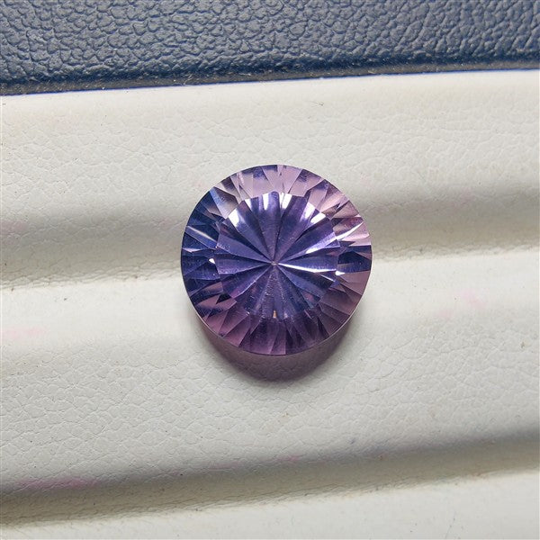 Faceted Amethyst gemstone cabochon - natural crystal healing stone for jewelry making by Gemivra