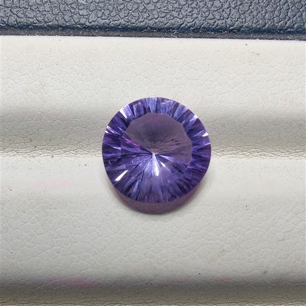 Faceted Amethyst gemstone cabochon - natural crystal healing stone for jewelry making by Gemivra
