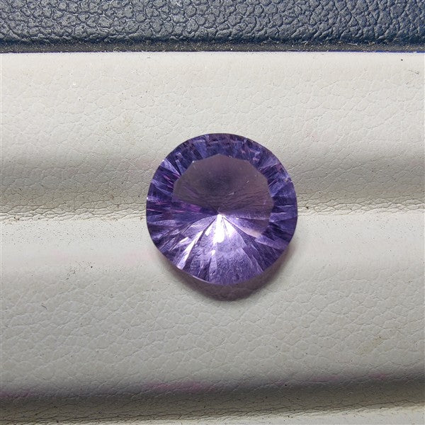 Faceted Amethyst gemstone cabochon - natural crystal healing stone for jewelry making by Gemivra
