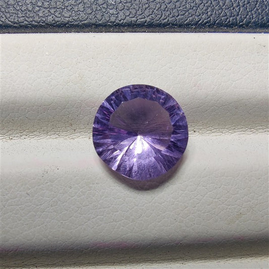 Faceted Amethyst gemstone cabochon - natural crystal healing stone for jewelry making by Gemivra