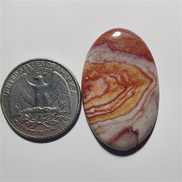 Rosita Jasper gemstone cabochon - natural crystal healing stone for jewelry making by Gemivra
