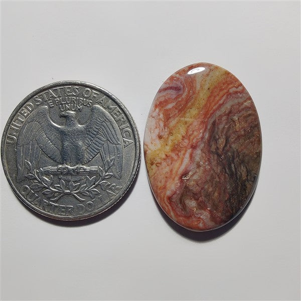 Rosita Jasper gemstone cabochon - natural crystal healing stone for jewelry making by Gemivra