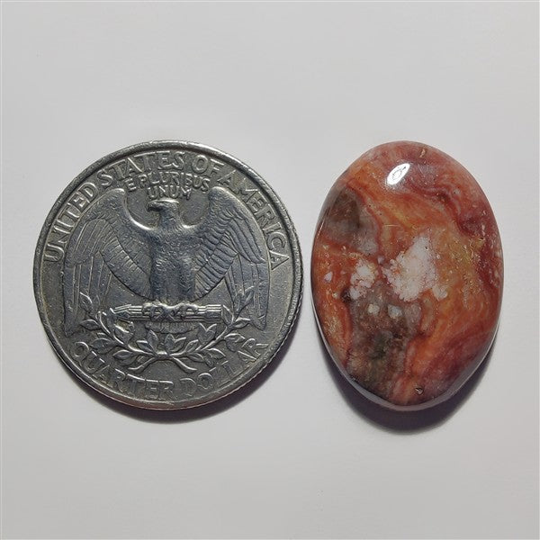 Rosita Jasper gemstone cabochon - natural crystal healing stone for jewelry making by Gemivra