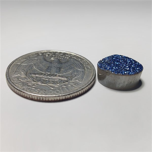 Blue Titanium Coated Quartz Druzy