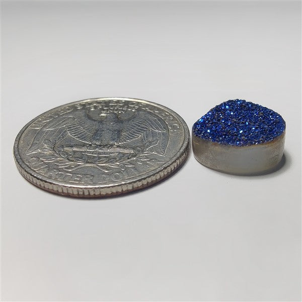 Blue Titanium Coated Quartz Druzy