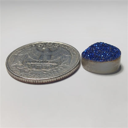 Blue Titanium Coated Quartz Druzy