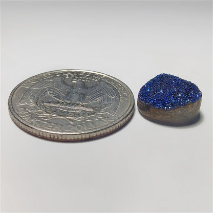 Blue Titanium Coated Quartz Druzy