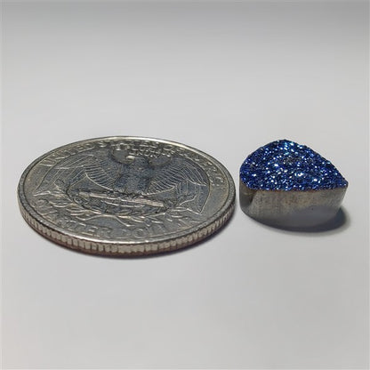 Blue Titanium Coated Quartz Druzy