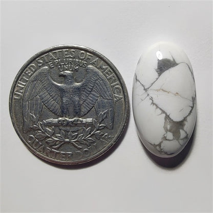 Howlite gemstone cabochon - natural crystal healing stone for jewelry making by Gemivra