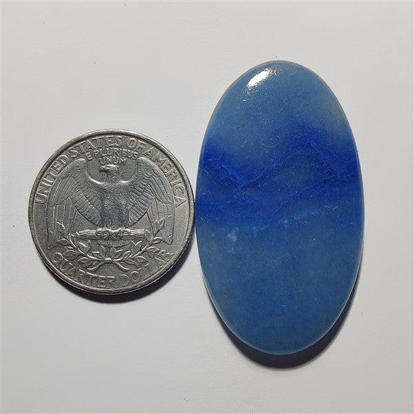 Blue Aventurine gemstone cabochon - natural crystal healing stone for jewelry making by Gemivra
