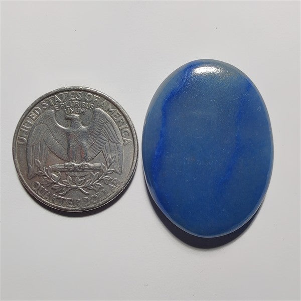 Blue Aventurine gemstone cabochon - natural crystal healing stone for jewelry making by Gemivra
