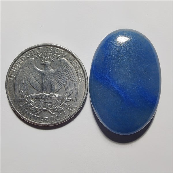 Blue Aventurine gemstone cabochon - natural crystal healing stone for jewelry making by Gemivra