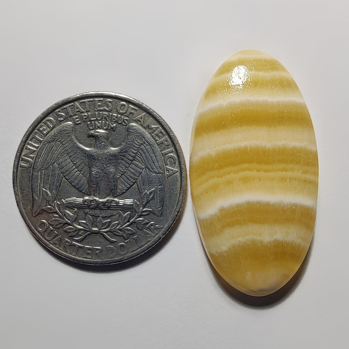 Yellow Lace Agate gemstone cabochon - natural crystal healing stone for jewelry making by Gemivra