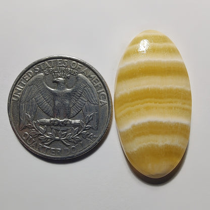 Yellow Lace Agate gemstone cabochon - natural crystal healing stone for jewelry making by Gemivra