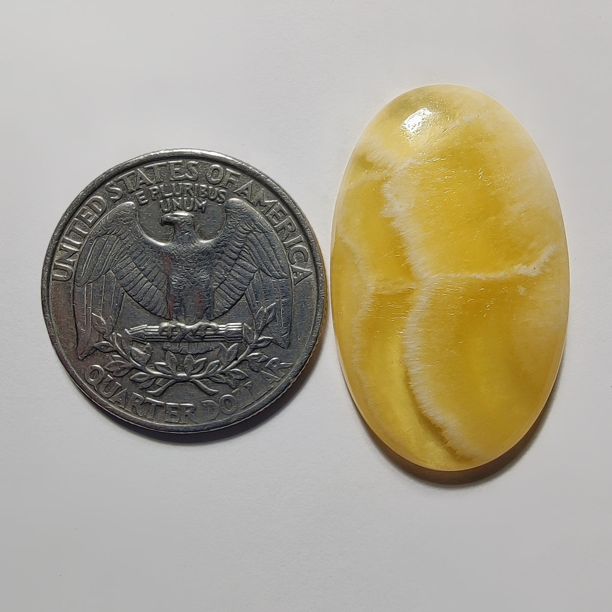 Yellow Lace Agate gemstone cabochon - natural crystal healing stone for jewelry making by Gemivra