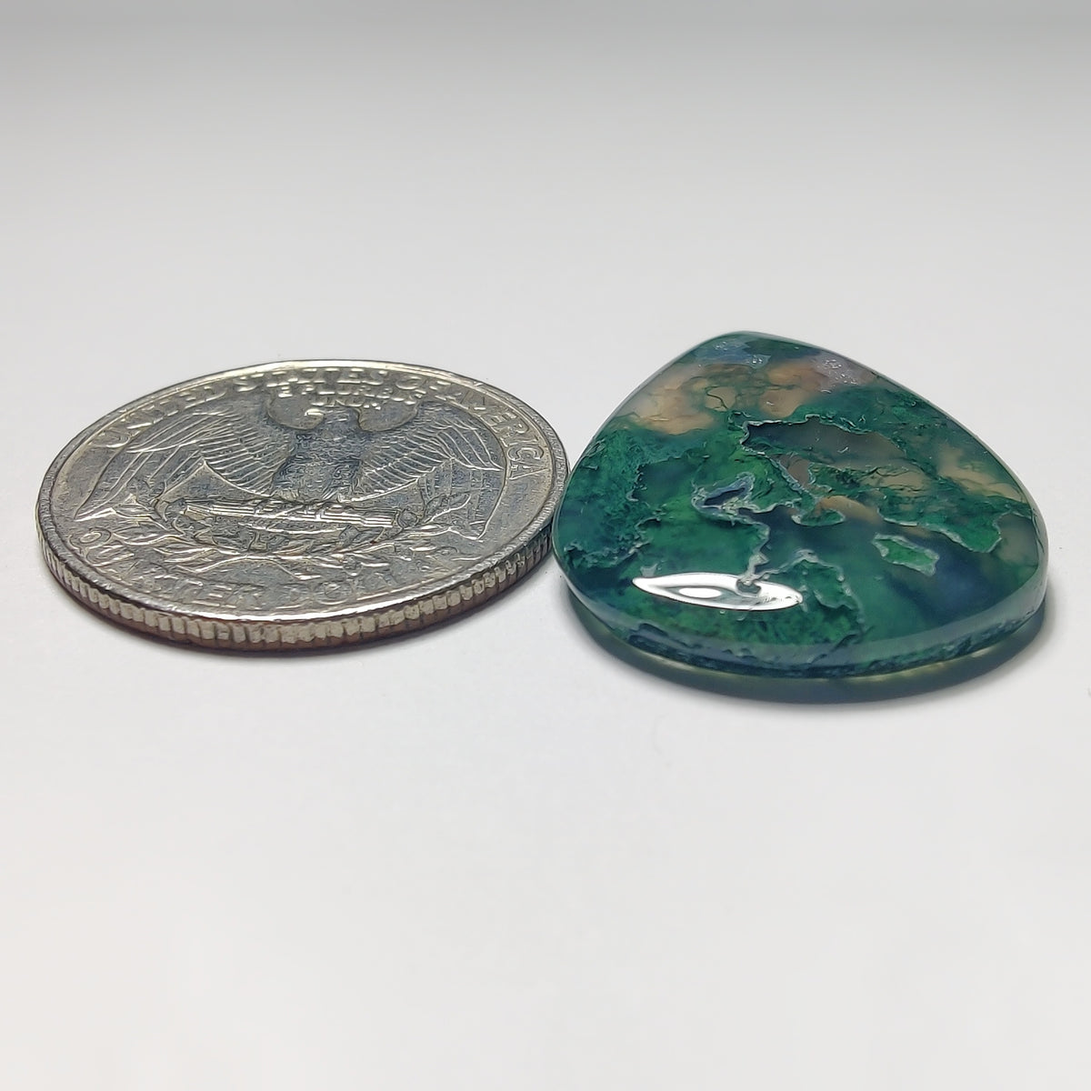 Moss Agate Cab