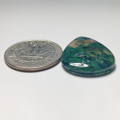 Moss Agate Cab