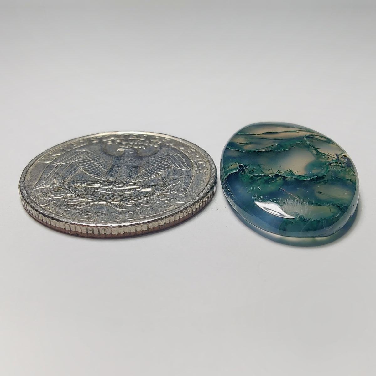 Moss Agate Cab