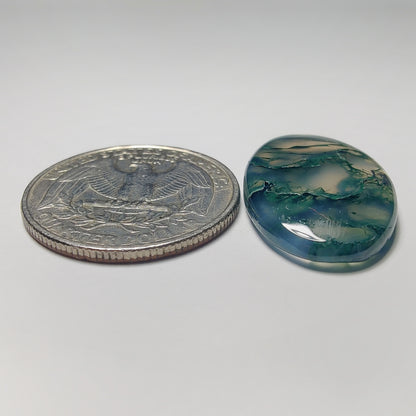 Moss Agate Cab