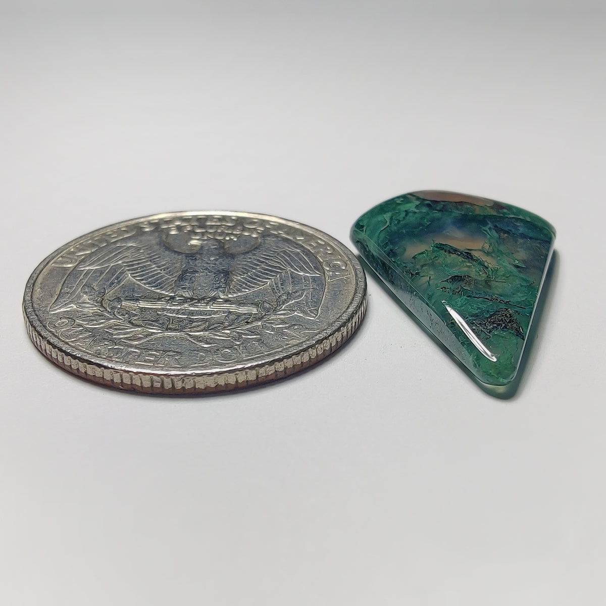 Moss Agate Cab