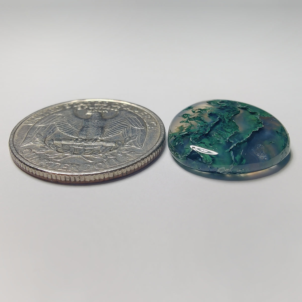 Moss Agate Cab