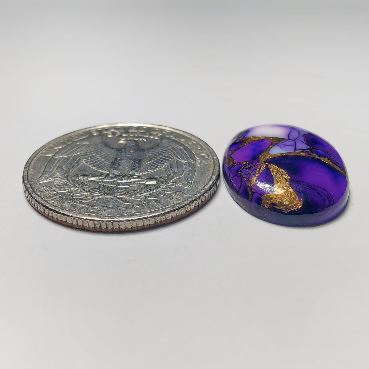 Synthetic Mohave Turquoise Cabochon