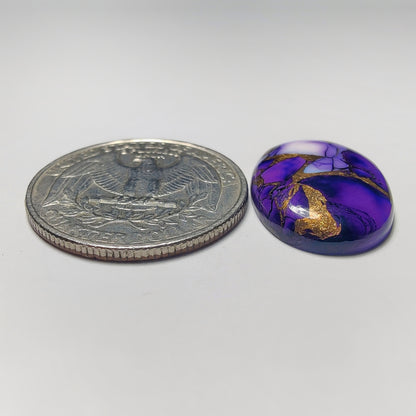 Synthetic Mohave Turquoise Cabochon