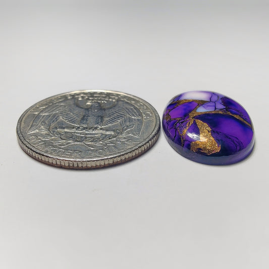 Synthetic Mohave Turquoise Cabochon