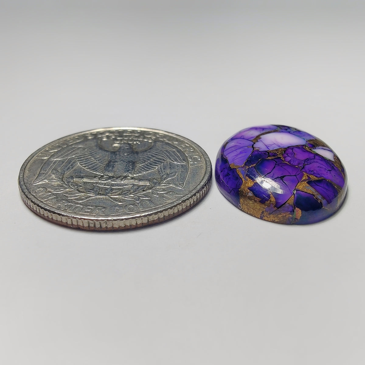 Synthetic Mohave Turquoise Cabochon