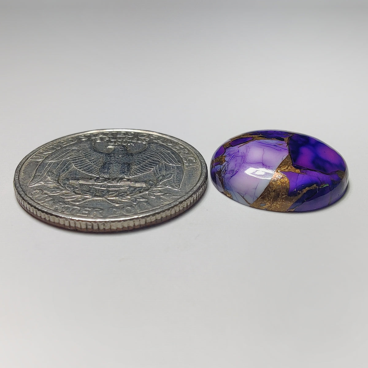Synthetic Mohave Turquoise Cabochon