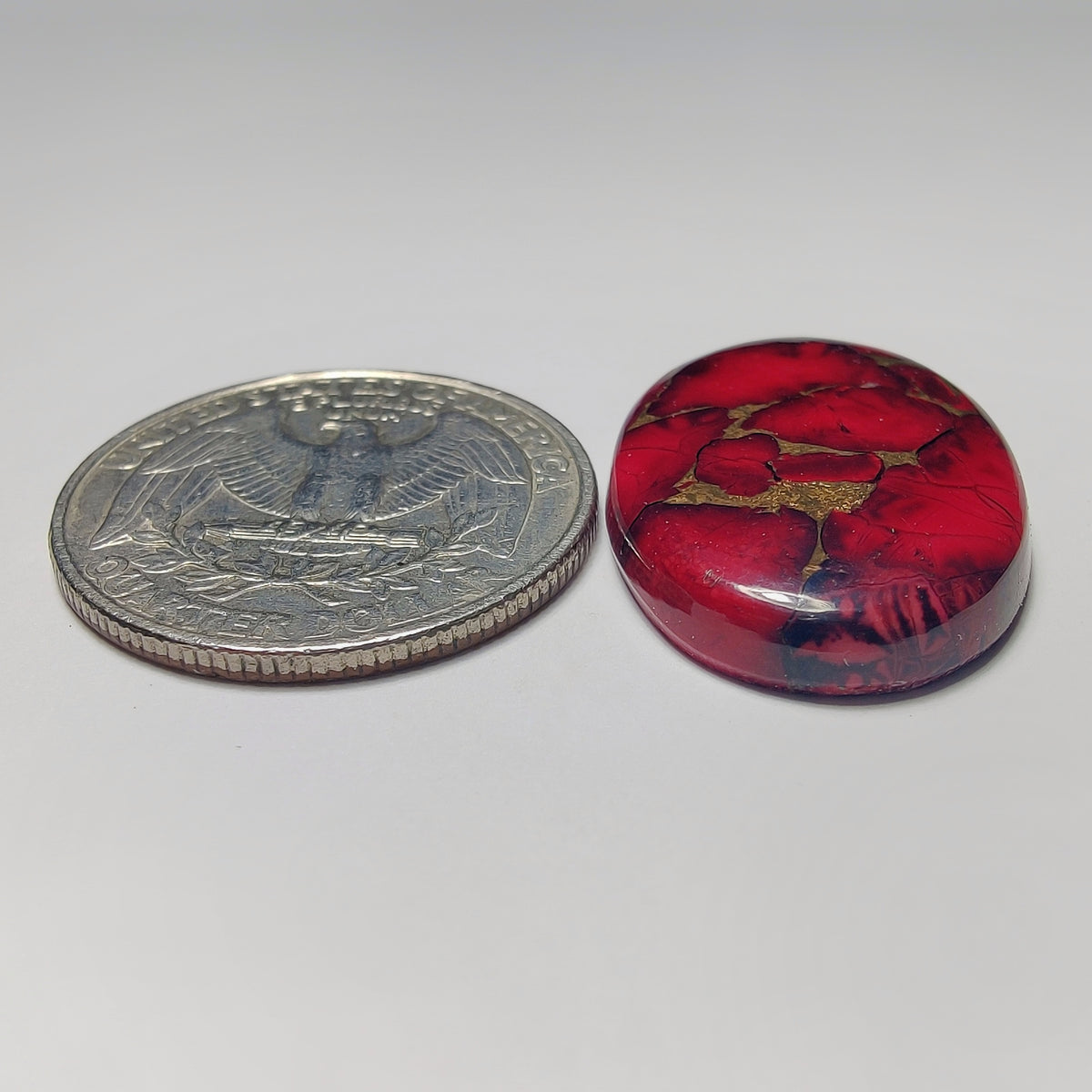 Synthetic Mohave Turquoise Cabochon