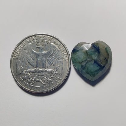 Rose Cut Emerald gemstone cabochon - natural crystal healing stone for jewelry making by Gemivra
