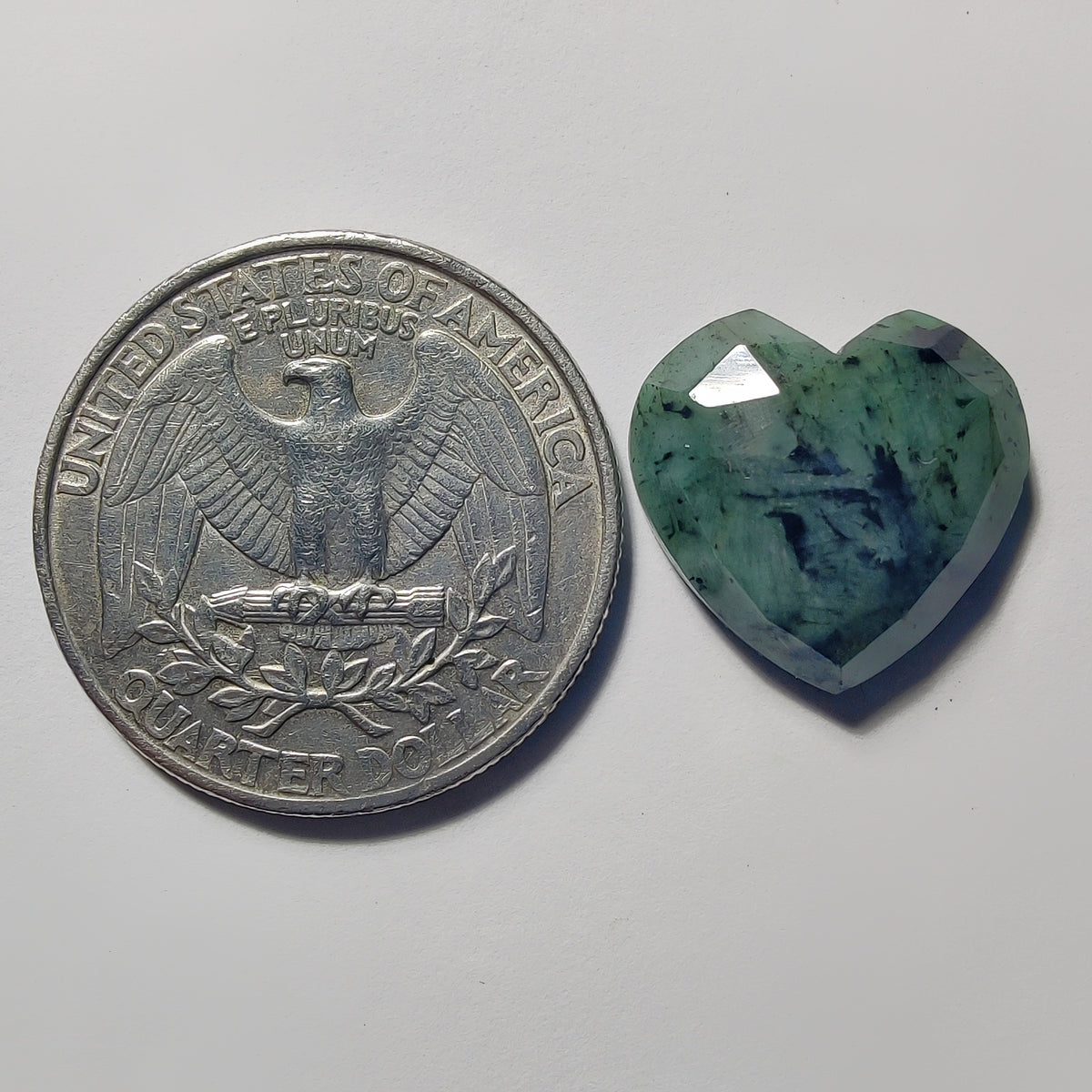 Rose Cut Emerald gemstone cabochon - natural crystal healing stone for jewelry making by Gemivra