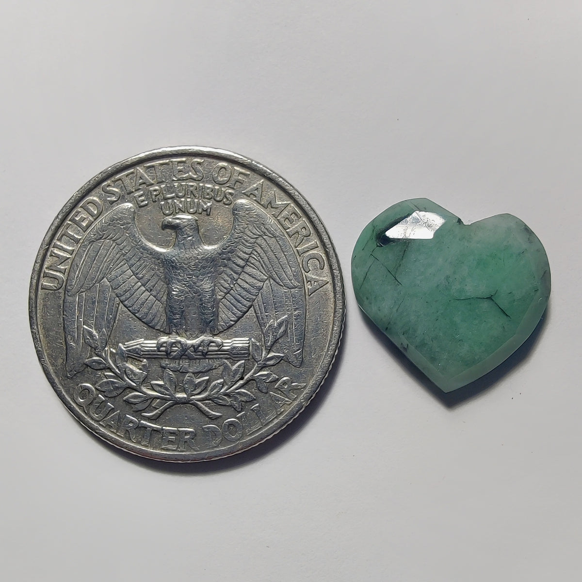 Rose Cut Emerald gemstone cabochon - natural crystal healing stone for jewelry making by Gemivra