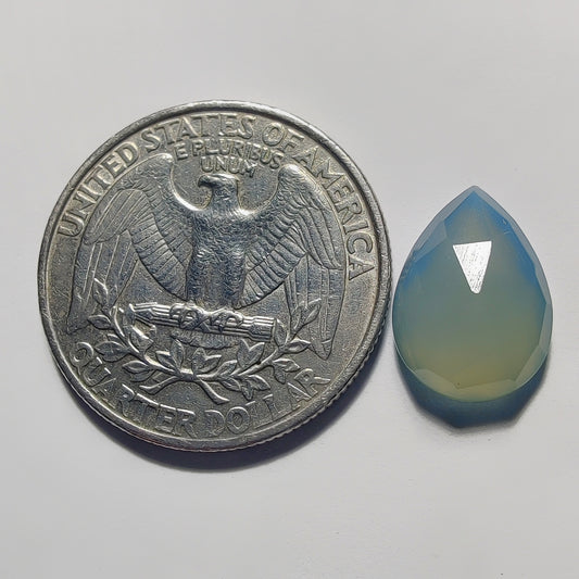 Rose Cut Chalcedony gemstone cabochon - natural crystal healing stone for jewelry making by Gemivra