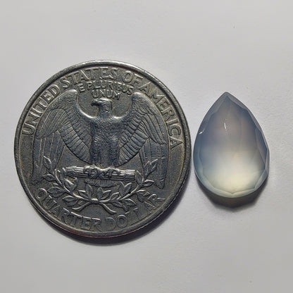 Rose Cut Chalcedony gemstone cabochon - natural crystal healing stone for jewelry making by Gemivra