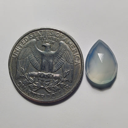 Rose Cut Chalcedony gemstone cabochon - natural crystal healing stone for jewelry making by Gemivra