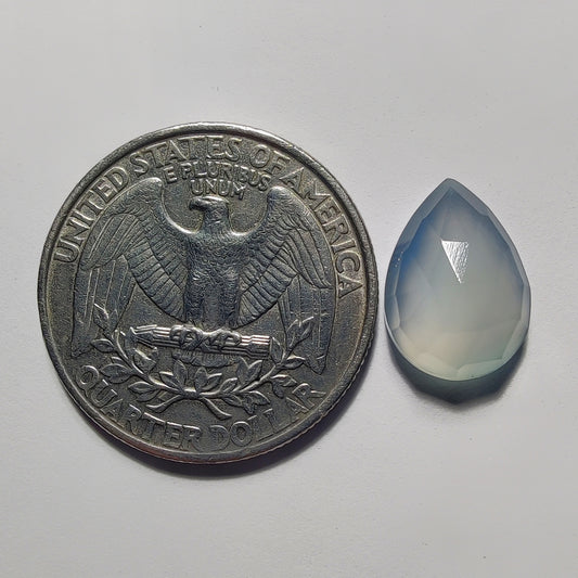 Rose Cut Chalcedony gemstone cabochon - natural crystal healing stone for jewelry making by Gemivra
