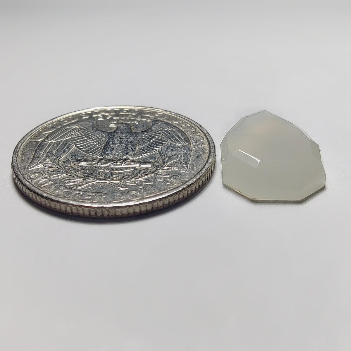 Step Cut White Moonstone