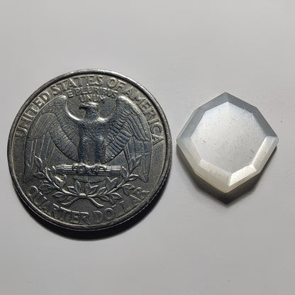 Step Cut White Moonstone gemstone cabochon - natural crystal healing stone for jewelry making by Gemivra